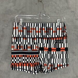 Fleo Black and Red Athletic Shorts